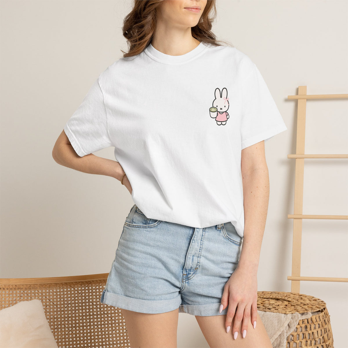 Miffy Matcha T-Shirt — Cute Bunny Graphic Tee